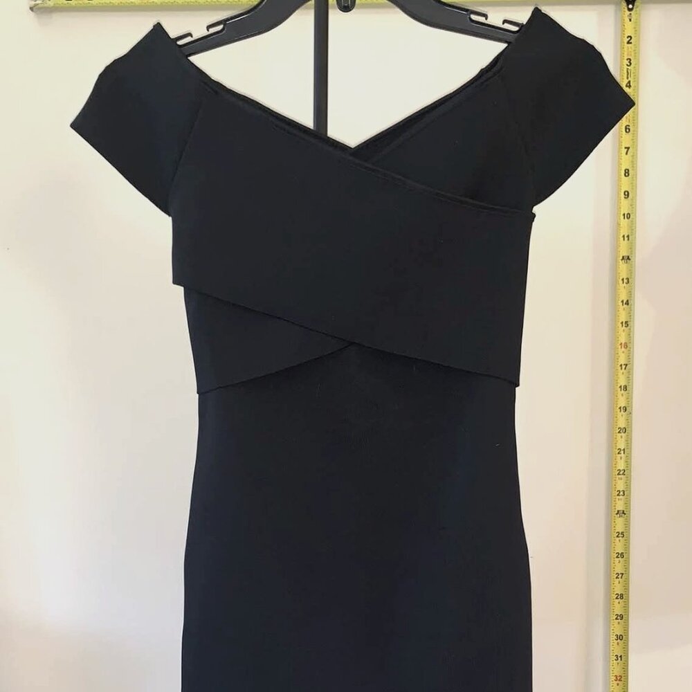 EXPRESS bandage mini dress - black, size small (S)